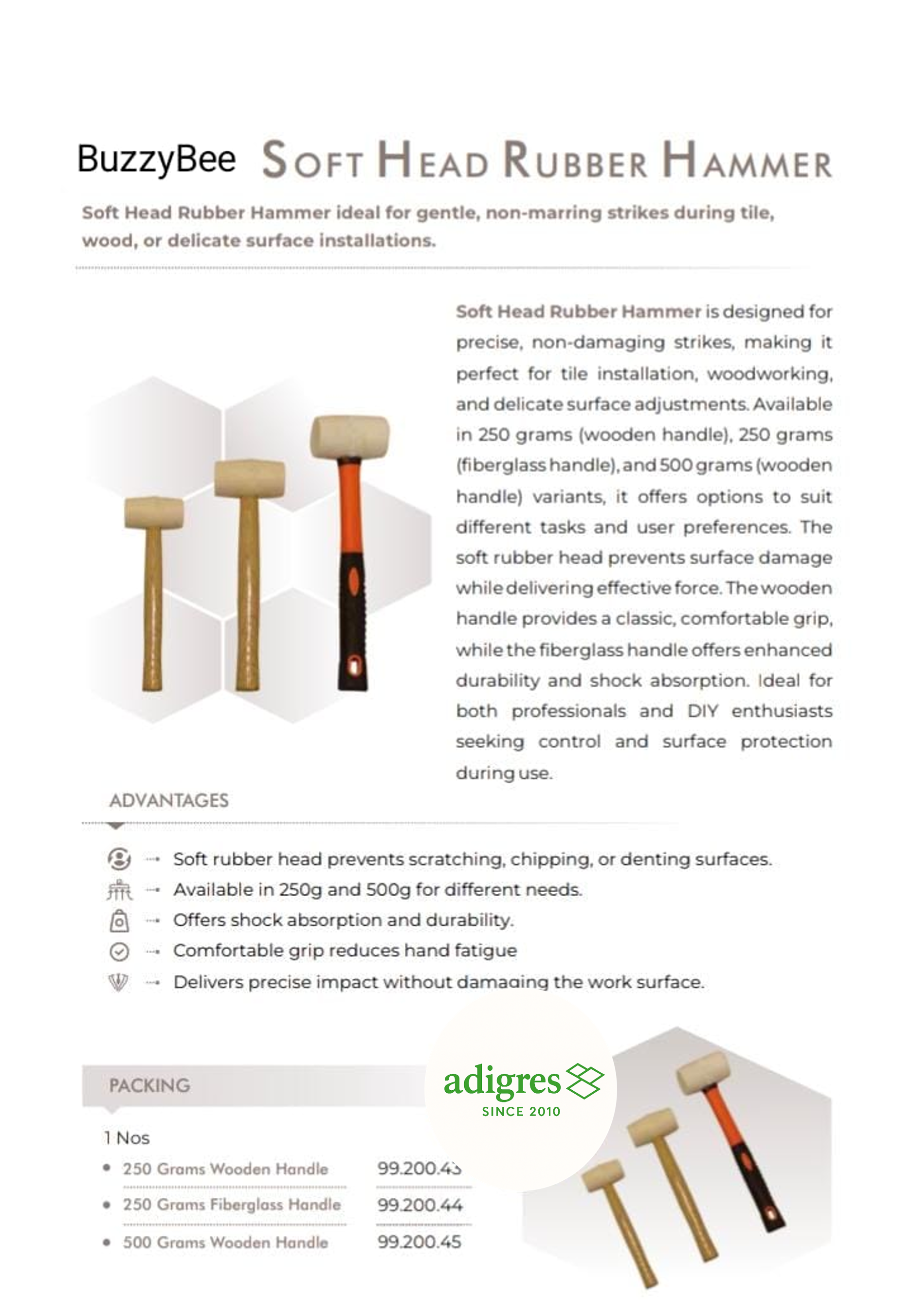 SOFT HEAD RUBBER HAMMER